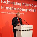 DSGV- Mitglied der Geschäftsführung Werner Netzel bei der Begrüßung