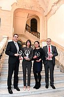 Die Gewinner 2017v.l.n.r.:Markus Görgen (für Stephen Peacock), Jitka Benisch, Sophie Quast und Ralf Hüpel